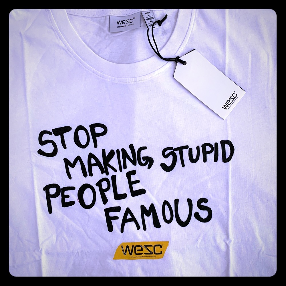 WESC t shirt, brand new in package.